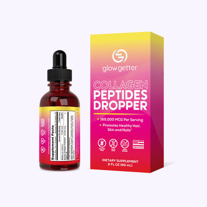 Collagen Peptides Dropper back view